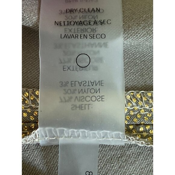 Tommy Hilfiger NWT $149 Gold Metallic Fit & Flare Mini Dress, Women’s Size 12 - Picture 12 of 13